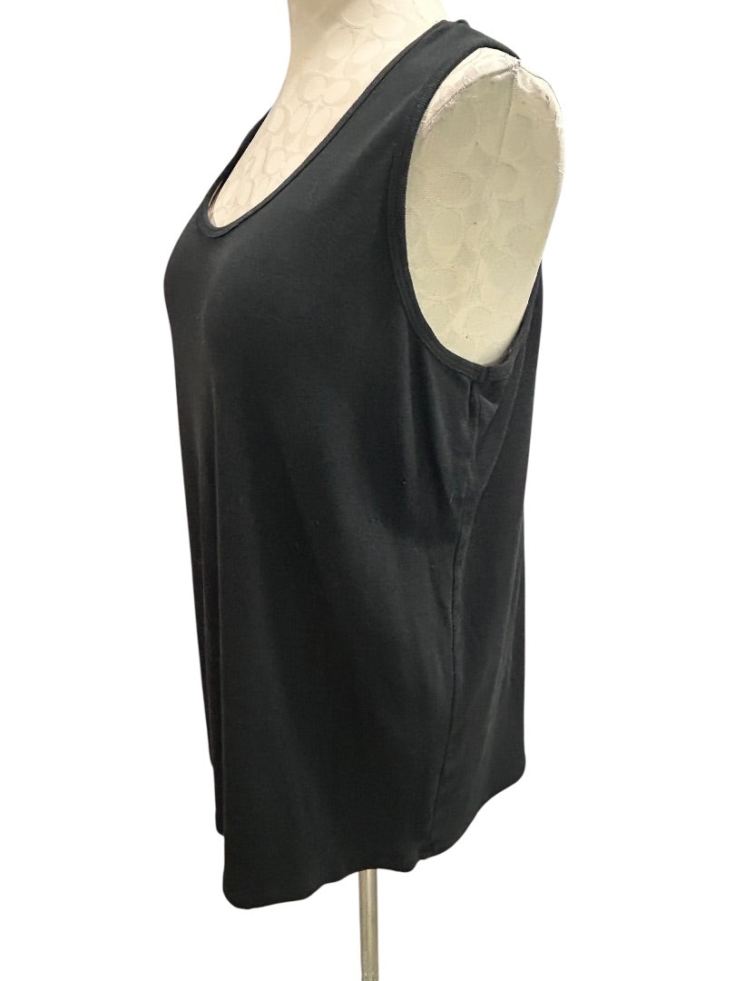 3X Bobbie Brooks Womens Black Scoop Neck Tshirt Tank Top Sleeveless