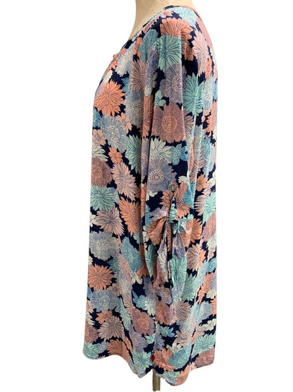 XL Josie Natori Pullover Womens Pullover Coverup Floral Sheer