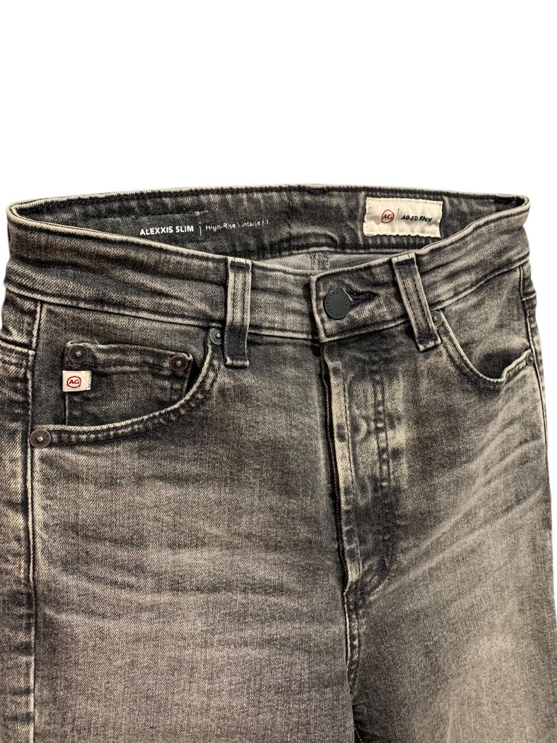 Size 25R Adriano Goldschmeid Womens Denim Alexxis Slim High Rise Vintage Fit