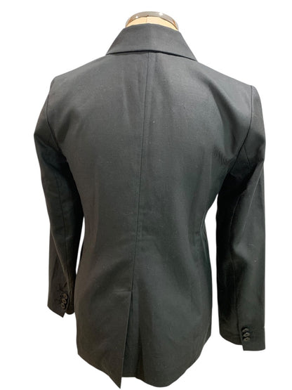 Size 2P Loft Petites Womens Black Blazer Suit  Jacket Linen Blend