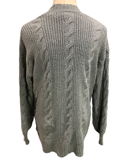 XS American Eagle Womens Cable Knit Cardigan Sweater Grandpa Pockets