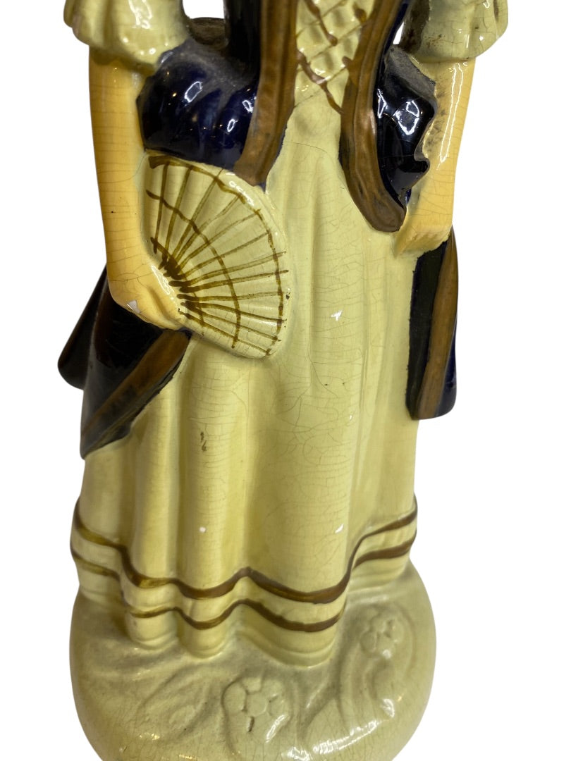 Vintage Roman Art Co. Robia Ware Victorian Style Chalkware Statue 10" St Louis Numbered