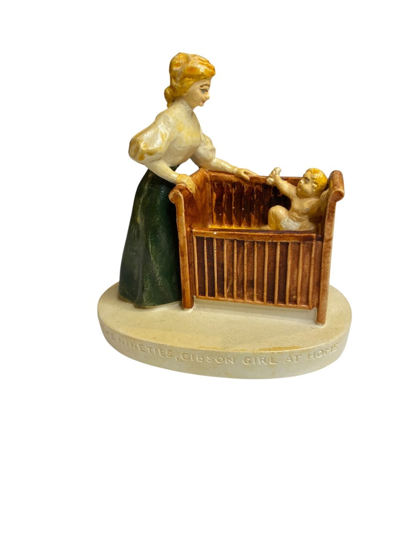 Sebastian Miniatures The Nineties, Gibson Girl at Home 1960 Figurine 3.25"