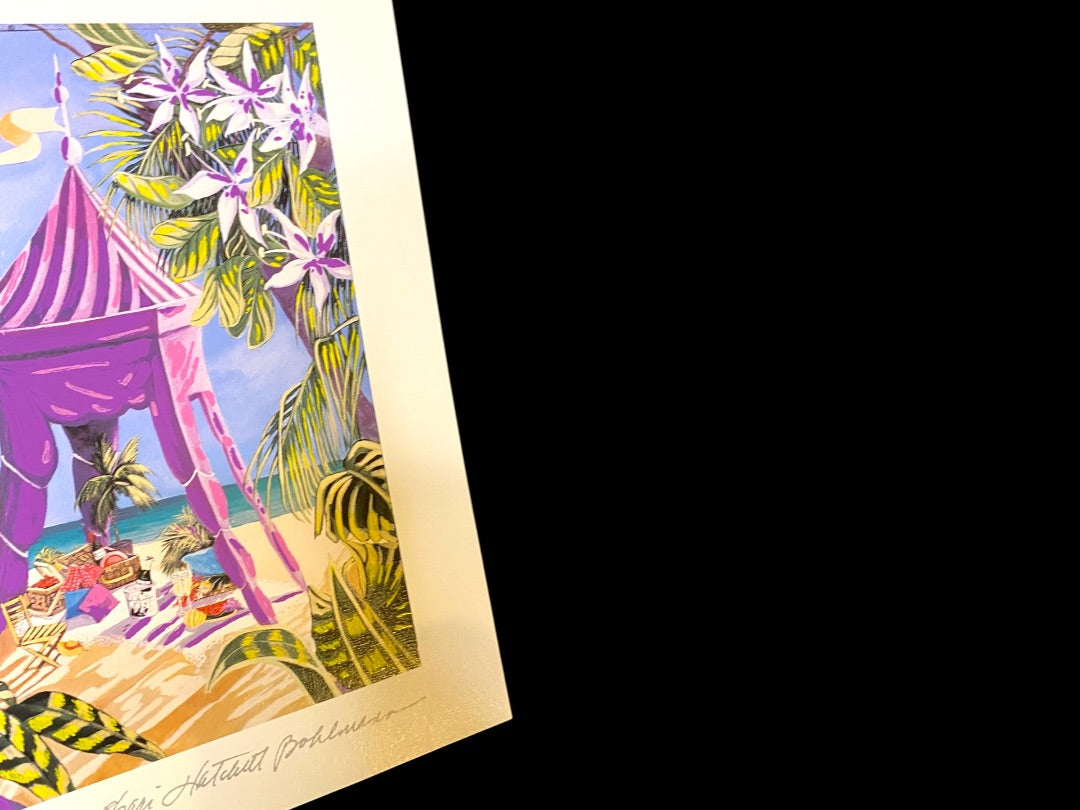 Sherri Hatchett Bohlmann Fantasy Island Seriolithograph & COA Numbered 1998