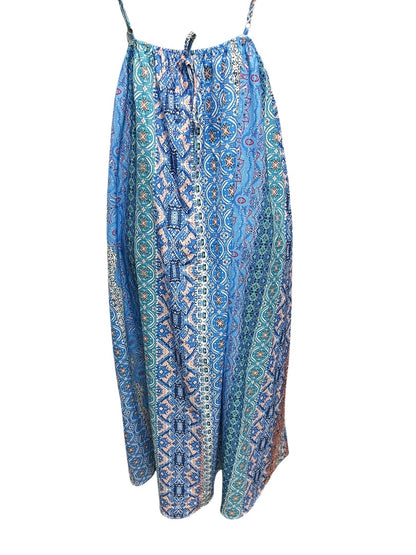 Size Large Cupshe Patterned Sleeveless Adjustable Strap Maxi Dress