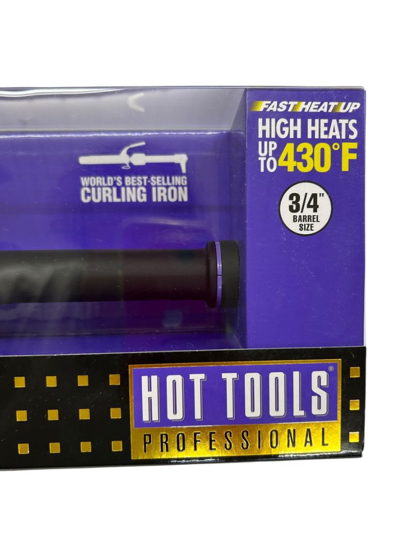 Hot Tools Professional Hair Curling Iron 3/4" 1101 Spring Gold Styling Beauty New