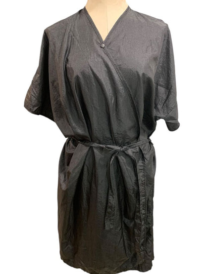 One Size Andre Hair Styling Smocck for Clients Belted Black Style 8104