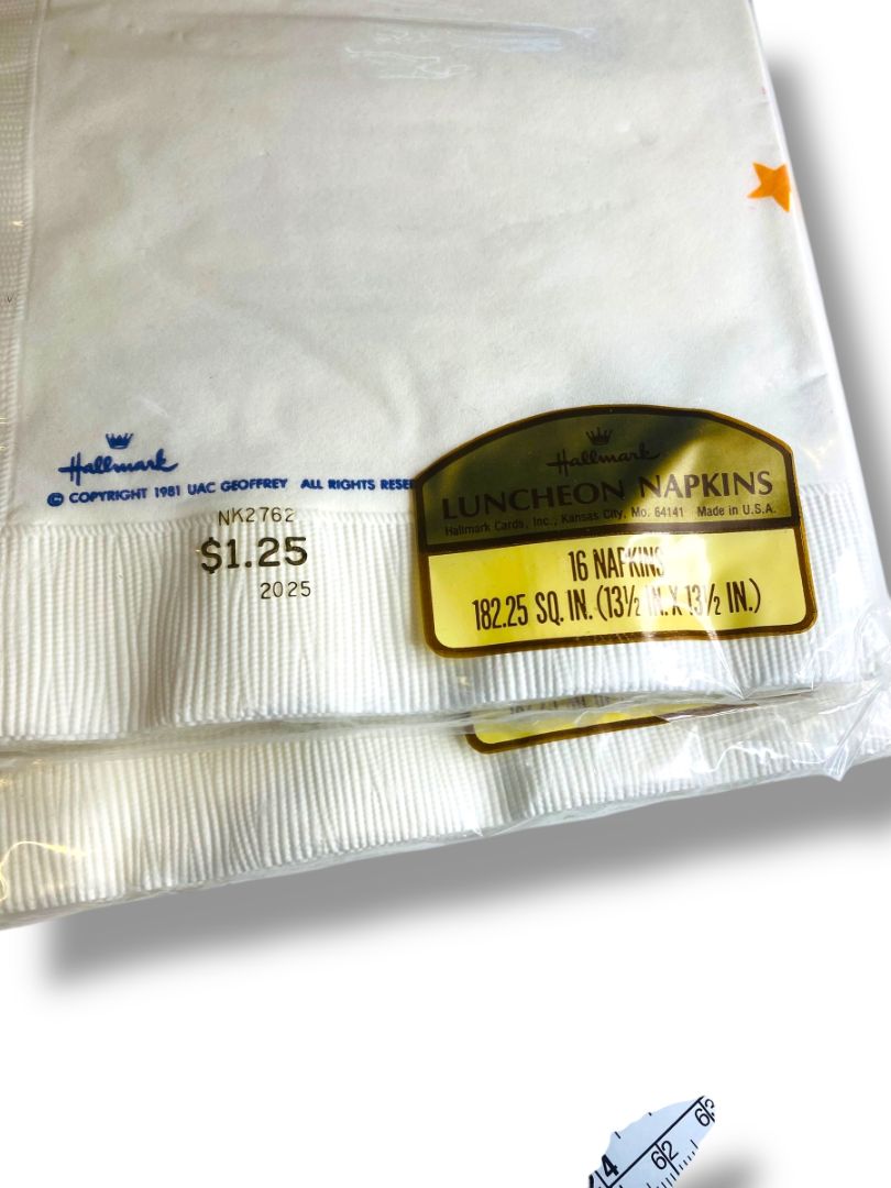 1981 The Pink Panther 32 Hallmark Luncheon Napkins New 13.5" Square