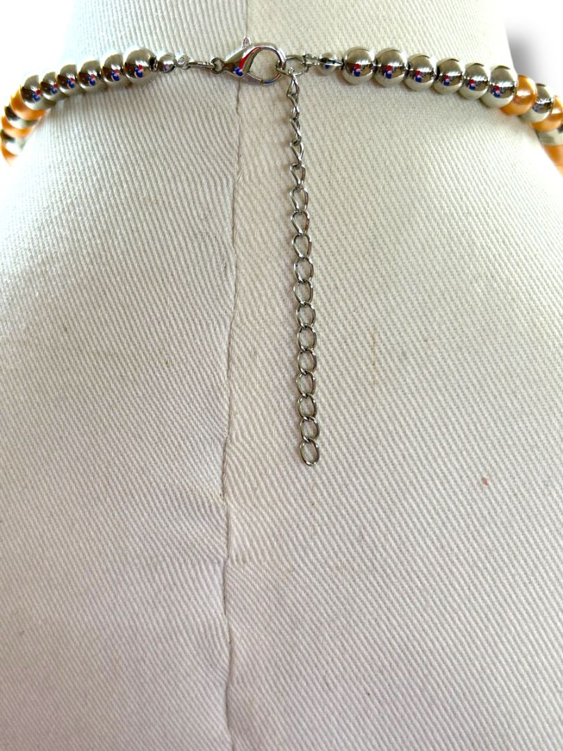 New Paparazzi In Good Glaze 20" Necklace and 1.75" Drop Pierced Earring Set
