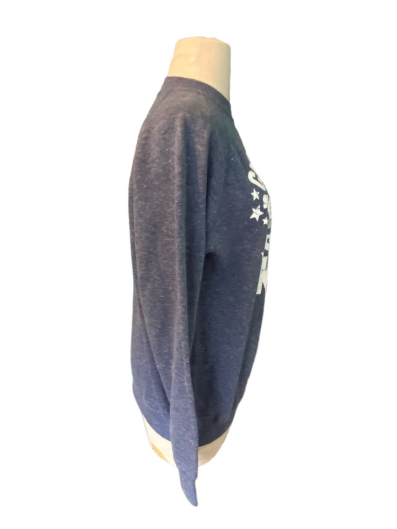 Size Large Youth Blue Heathered Graphic Sweatshirt Chaching King