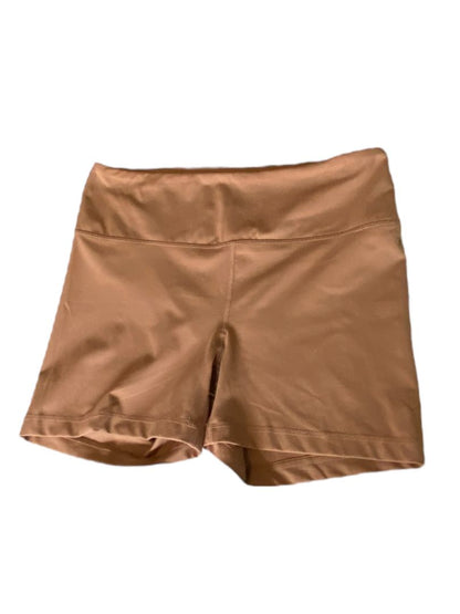 XXL Yogalicious Lux Brown Yoga Shorts Phone Pocket at Waist