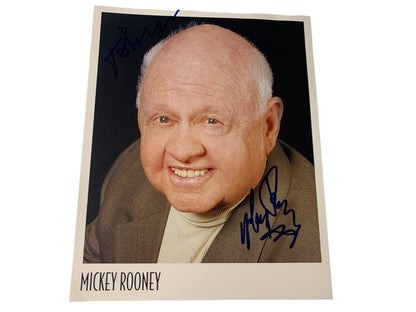 Signed Mickey Rooney  8x10 Headshot Promo Personalized Autograph