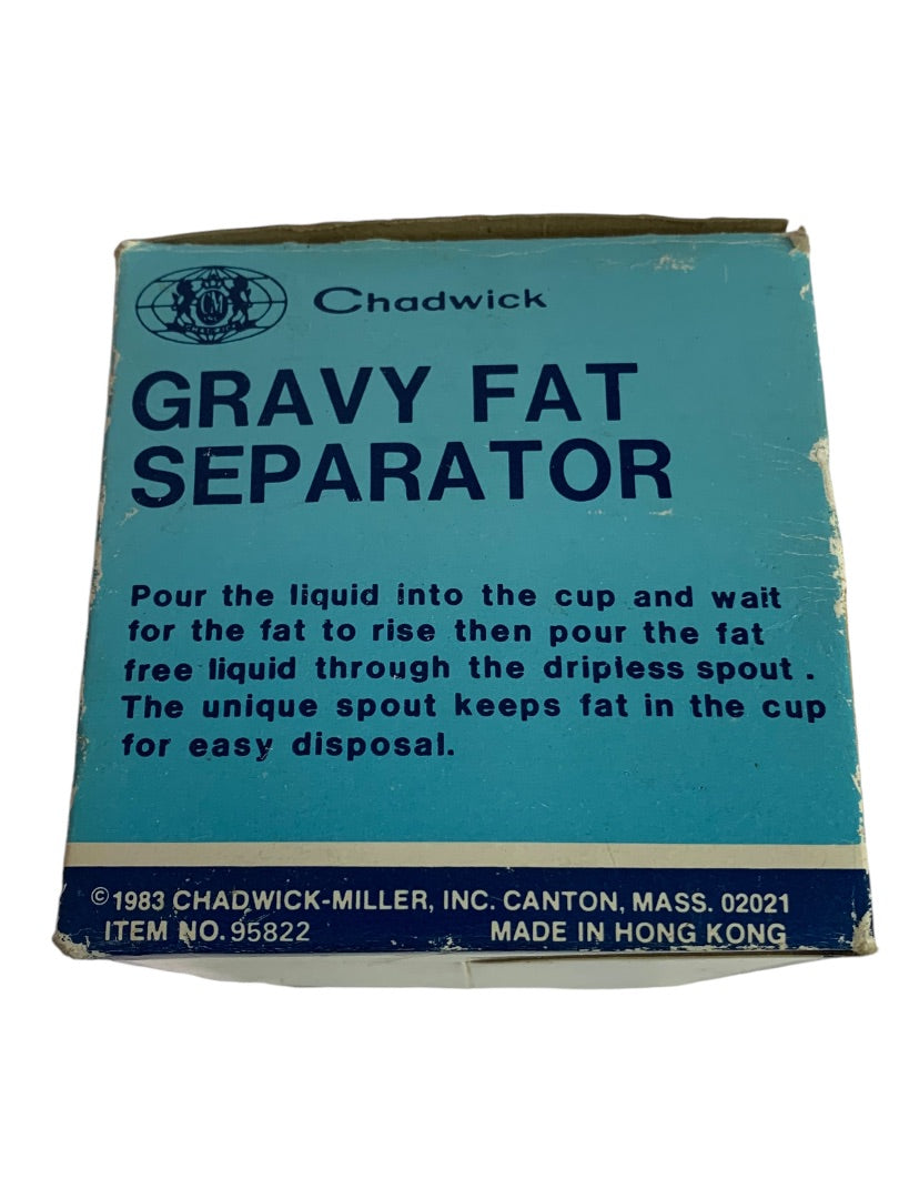 Chadwick Gravy Fat Separator Measuring Cup 1-1 1/2 Capacity 1960s Vintage