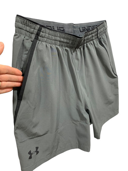 Large Under Armour Mens New Qualifier Performance Shorts Gray 1327678