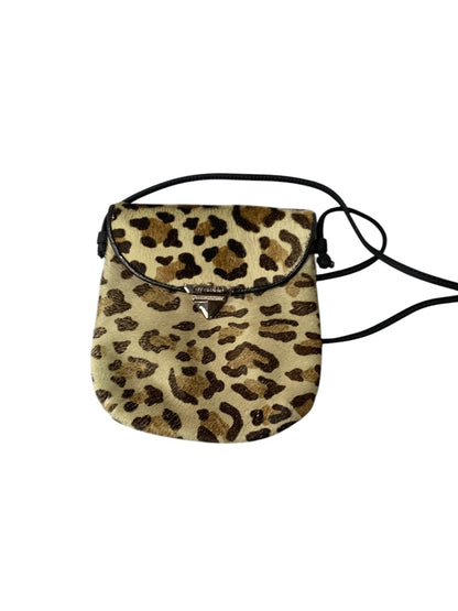 Vintage Americana by Sharif Pony Hair Leopard Print Shoulder Bag Purse