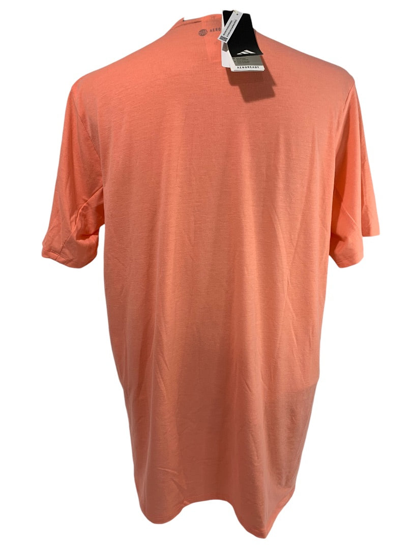 Large Adidas Mens New Tshirt Essentials Coral Fusion Short Sleeve IC2015