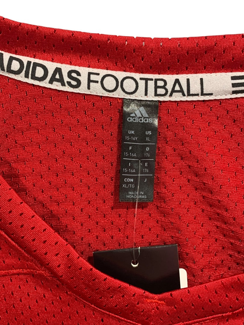 XL Adidas Youth Red Practice Football Jersey EA1278