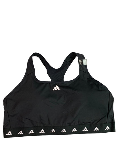 3X Adidas New TechFit Sports Bra Black Medium Support HN7282