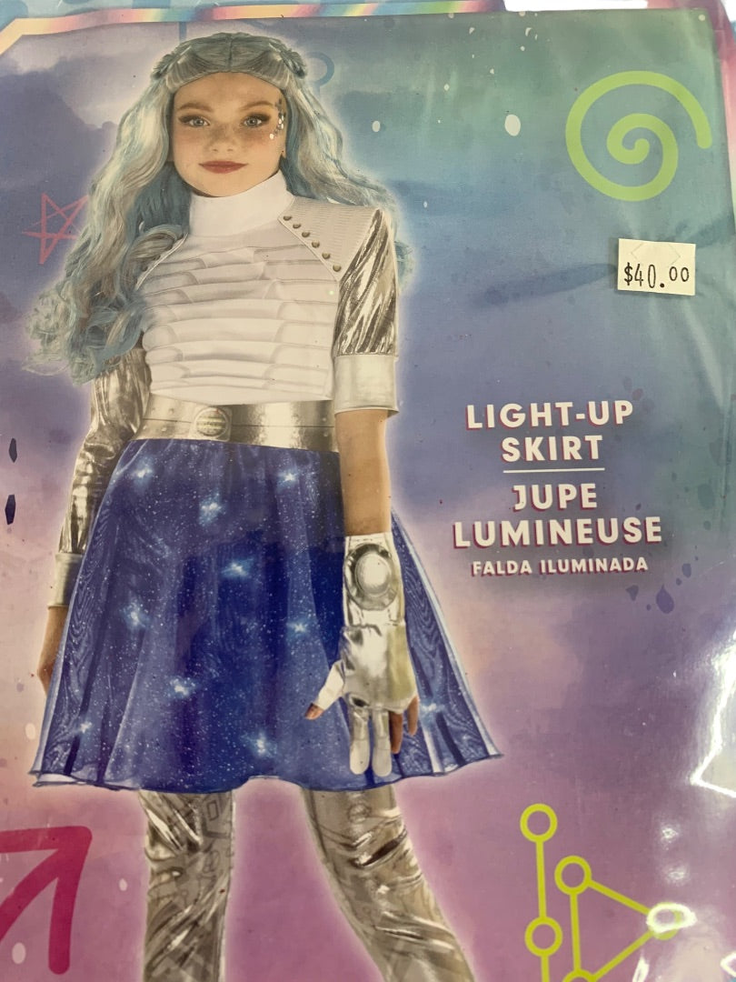 Medium (8-10) Disney Zombies 3 Addison Costume Light Up Skirt Girls