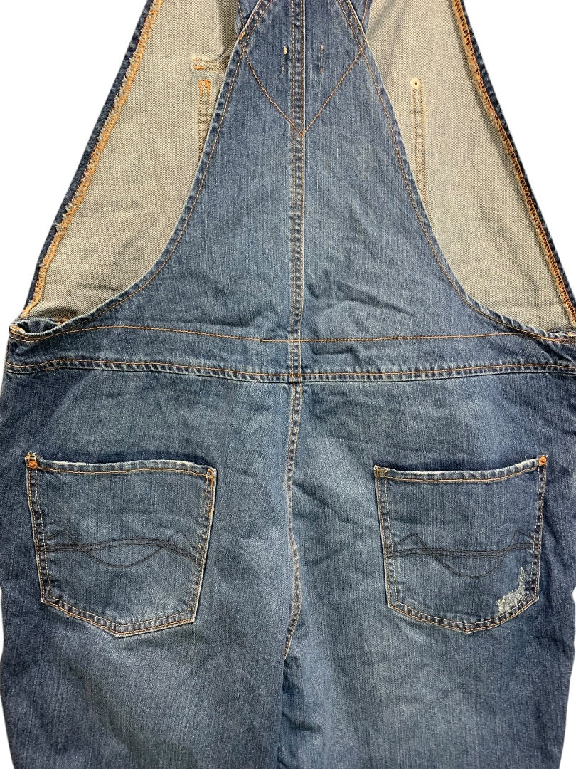 XXL Mossimo Womens Denim Bib Overalls Distressed Jean