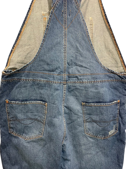 XXL Mossimo Womens Denim Bib Overalls Distressed Jean