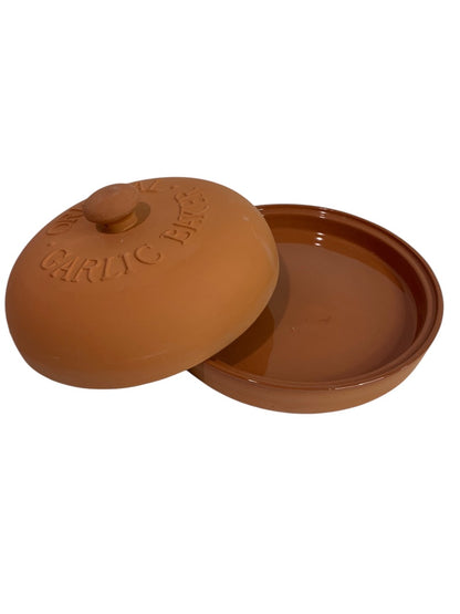 Boston Warehouse Terra Cotta Orignal Garlic Baker 4 Bulb Capacity with Box