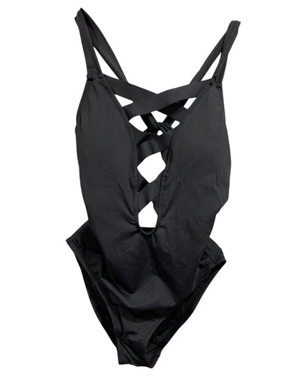 Size 0 La Blanca New Womens Strappy Cutout One Piece Swimsuit Black