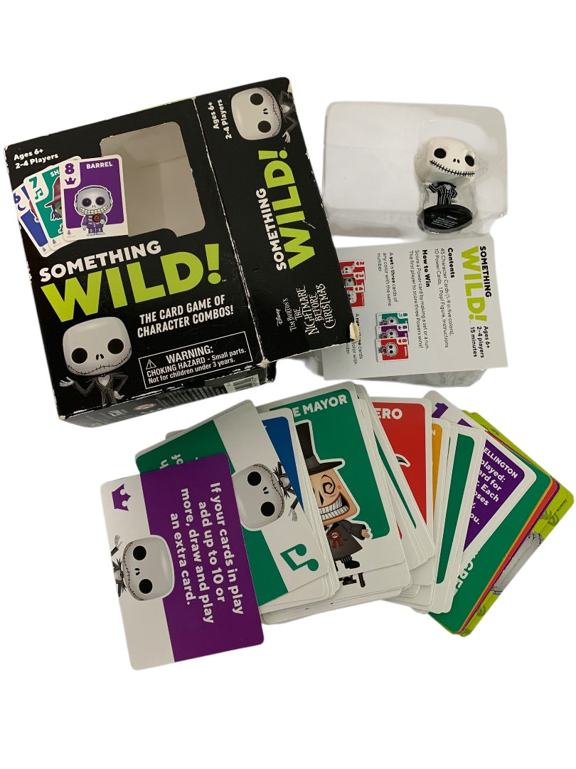 Nightmare Before Christmas Something Wild Card Game Funko Ages 6+ and 2-4 Players