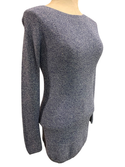 Petite Talbots Marled Knit Cashmere Blend Womens Tunic Sweater