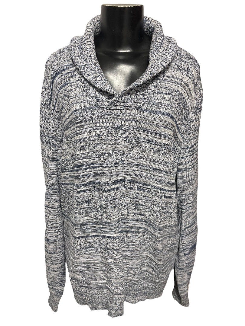 XXL American Rag Cie Womens Long Sleeve Sweater Marled Blue Pullover