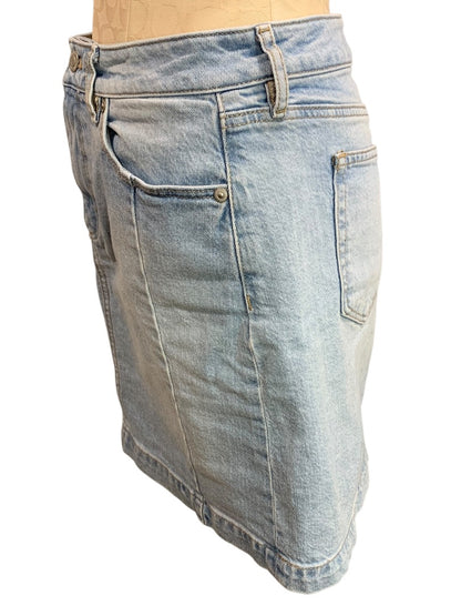 Size 4 Loft Jean Skirt Light Wash Denim 17 Inch Length