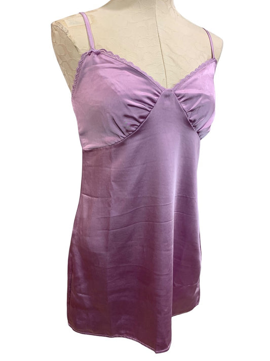 Medium L.A. Hearts Lavender Slip Dress New Satin Lace Trim