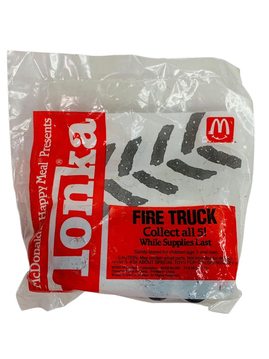 1992 McDonalds Happy Meal Toy Sealed Tonka Fire Truck