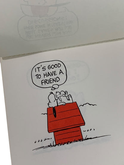 Vintage Hallmark Peanuts Memo Pad Snoopy Charlie Brown More