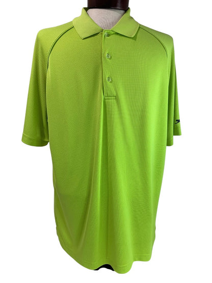XL Slazenger Mens Polo Golf Shirt Short Sleeve Lime Green