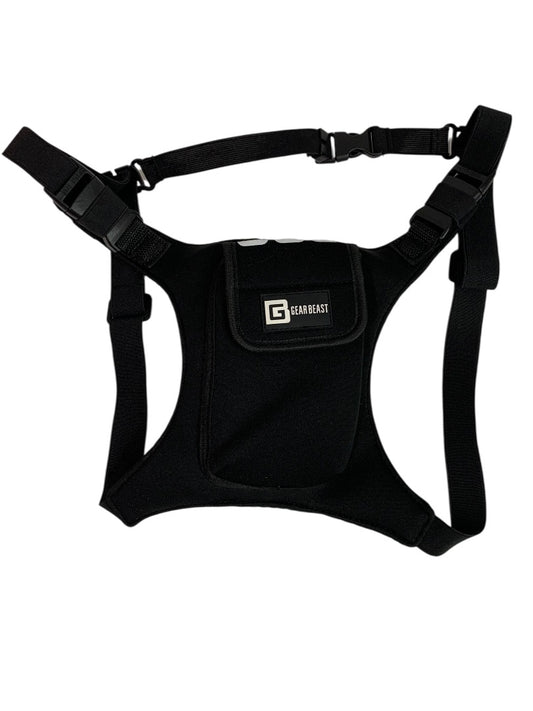 Gear Beast Adult Running Vest Phone Holder Lightweight Black Pocket Adjustable