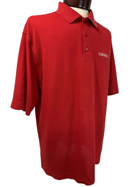 XL Cutter & Buck Mens Cornell Red Polo Golf Shirt Short Sleeve