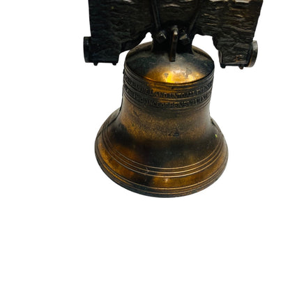 Bronze Metal Diecast Liberty Bell Souvenir Philadelphia PA 2.5"h