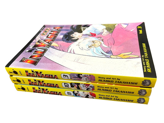 Set of 3 Inu Yagha Rumiko Takahashi Viz Paperback Manga