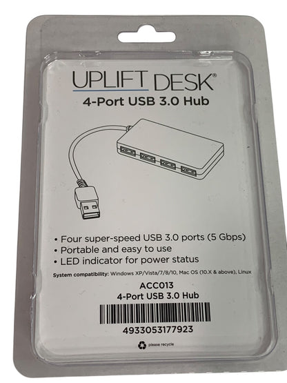 3.0 USB Hub. Uplift Desk ACC013 Super-Speed 4-Port