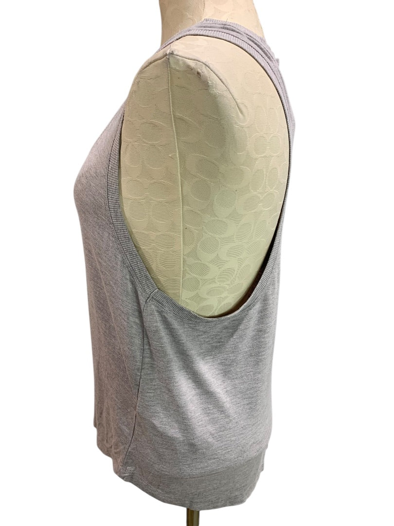 XL Fabletics Gray Scoop Neck Tank Top Womens Heathered
