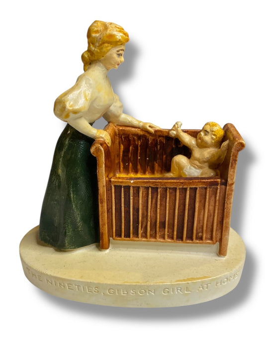 Sebastian Miniatures The Nineties, Gibson Girl at Home 1960 Figurine 3.25"