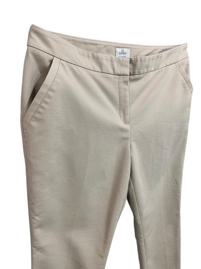 Size 14 (2.5) Chicos Womens So Slimming Tan Pants Stretch Straight Leg