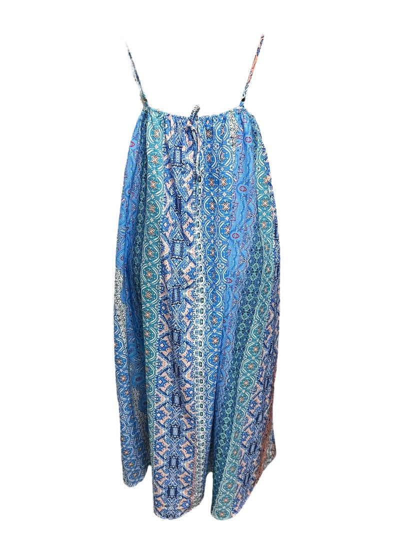 Size Large Cupshe Patterned Sleeveless Adjustable Strap Maxi Dress