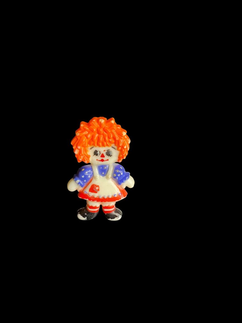 1970s Raggedy Ann Brooch Pin Bob Merrill Hallmark Hong Kong 2"