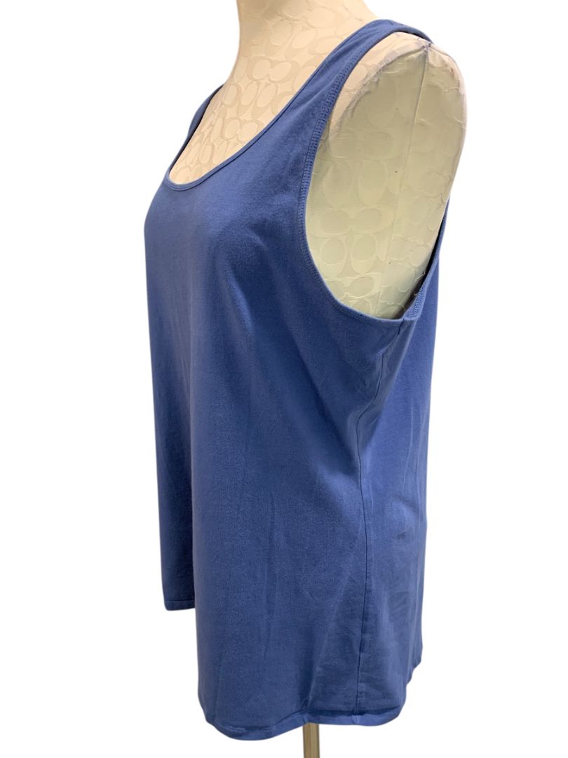 Size 2XL Duluth Trading Co Womens Blue Tank Top Shirt