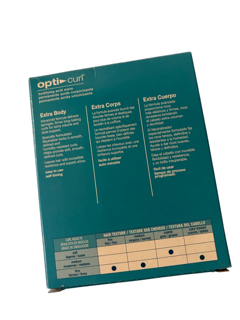 Matrix Opti Curl Extra Body Bodifying Acid Wave Perm Kit 2 packs