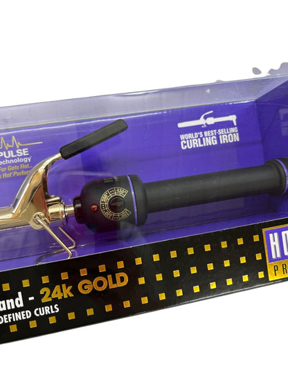 Hot Tools Professional Hair Curling Iron 3/4" 1101 Spring Gold Styling Beauty New