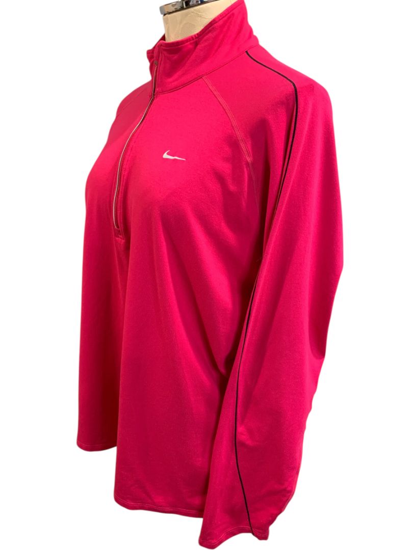 Size 2X Nike Dri-Fit Womens Hot Pink Athletic Pullover 387333