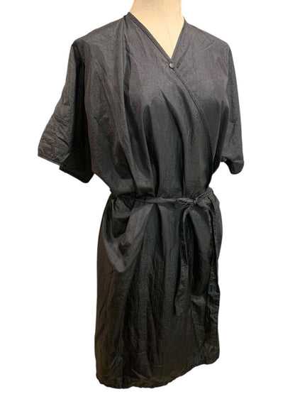 One Size Andre Hair Styling Smocck for Clients Belted Black Style 8104